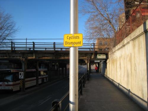 Cyclists Dismount