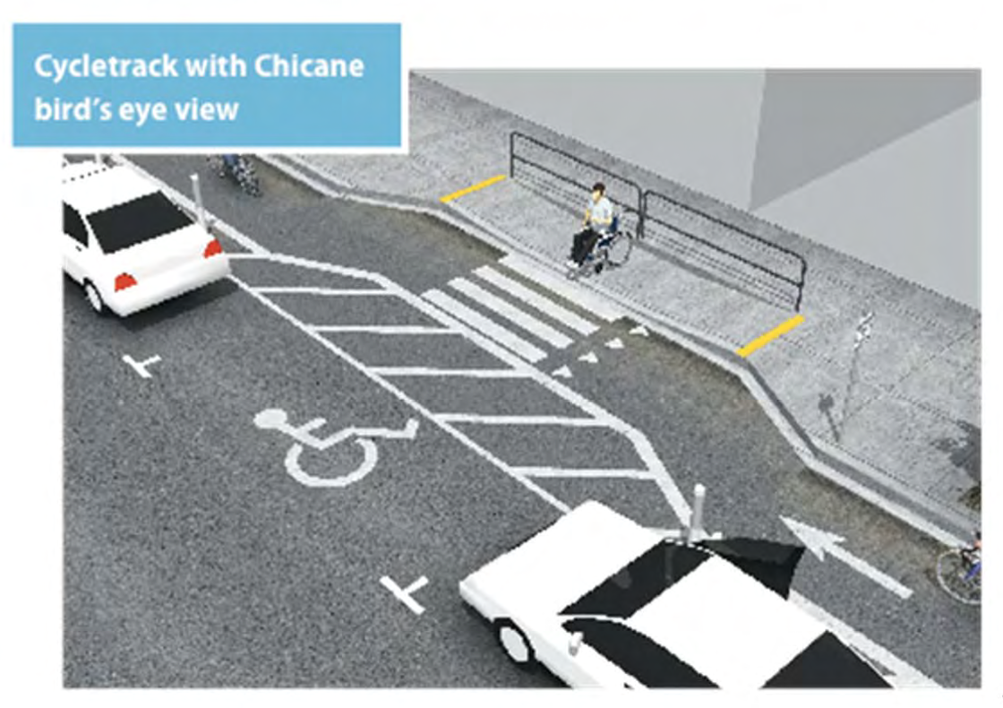 Chicane for accessible access